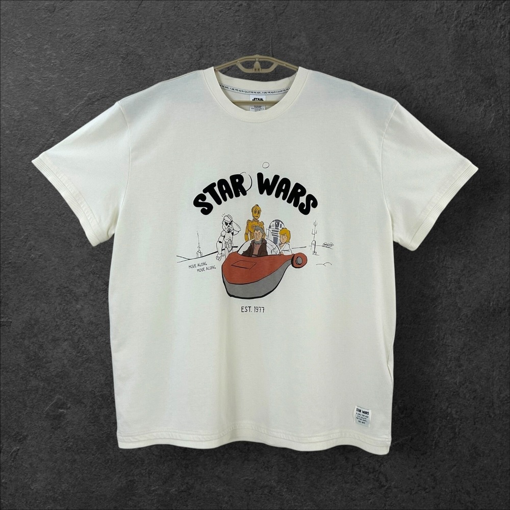 2023 Disney‎ Parks Star Wars A New Hope T Shirt 2XL NEW LUKE OBI WAN LANDSPEEDER